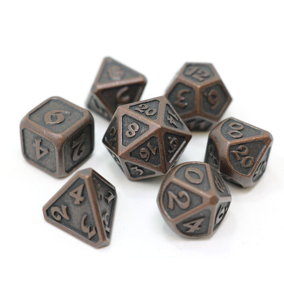 Die Hard Dice Metal Mythica Dark Copper 7ct Polyhedral Set Home page Other   