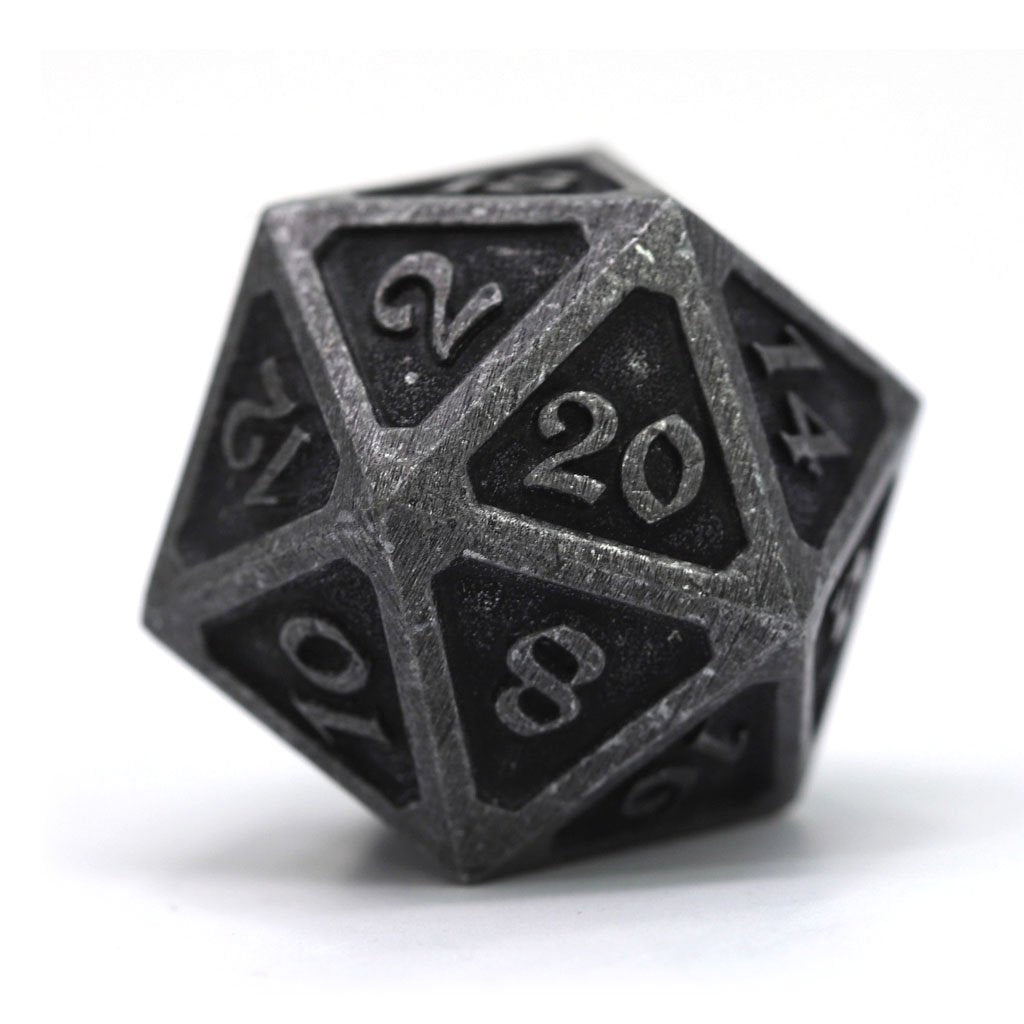 Die Hard Dice Metal Mythica Dark Iron Dire D20 Dice Die Hard Dice