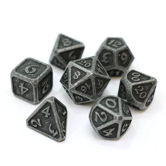 Die Hard Dice Metal Mythica Dark Iron 7ct Polyhedral Set Home page Other   
