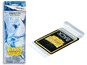 Dragon Shield Perfect Fit Sealable Standard Sleeves 100ct Clear (13201) Supplies Arcane Tinmen   