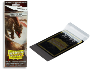 Dragon Shield Perfect Fit Sealable Standard Sleeves 100ct Smoke (13223 –  Common Ground Games