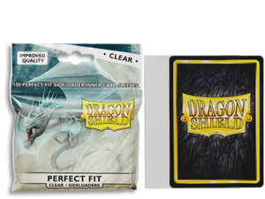 Dragon Shield Perfect Fit Side Load Standard Sleeves 100ct Clear (13101) Supplies Arcane Tinmen   