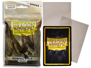 Dragon Shield Perfect Fit Standard Sleeves 100ct Smoke (13023) Supplies Arcane Tinmen   