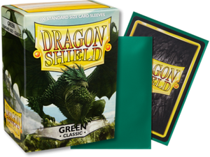Dragon Shield Classic Green Sleeves 100ct (10004) Supplies Arcane Tinmen   