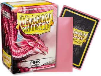 Dragon Shield Classic Pink Sleeves 100ct (10012) Home page Arcane Tinmen   