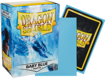Dragon Shield Matte Standard Sleeves 100ct Baby Blue (11032) Supplies Arcane Tinmen   