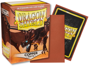 Dragon Shield Matte Standard Sleeves 100ct Copper (11016) Supplies Arcane Tinmen   