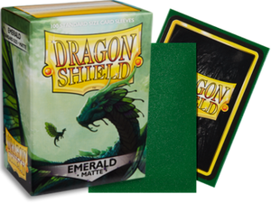 Dragon Shield Matte Standard Sleeves 100ct Emerald (11036) Supplies Arcane Tinmen   