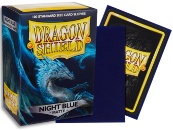 Dragon Shield Matte Standard Sleeves 100ct Night Blue (11042) Home page Arcane Tinmen   
