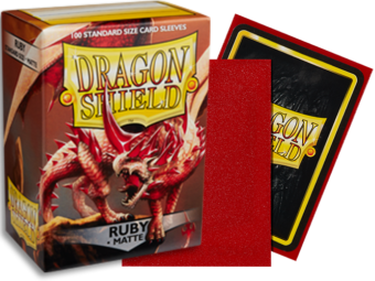Dragon Shield Matte Standard Sleeves 100ct Ruby (11037) Supplies Arcane Tinmen   