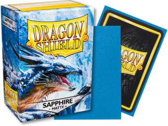 Dragon Shield Matte Standard Sleeves 100ct Sapphire (11028) Supplies Arcane Tinmen   