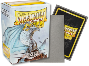 Dragon Shield Matte Standard Sleeves 100ct Silver (11008) Supplies Arcane Tinmen   