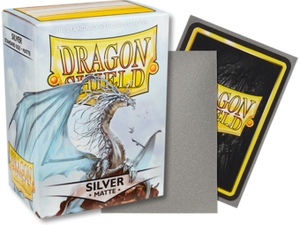 Dragon Shield Matte Standard Sleeves 100ct Silver (11008) Home page Arcane Tinmen   