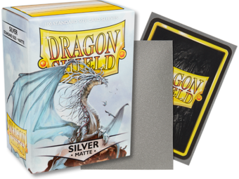 Dragon Shield Matte Standard Sleeves 100ct Silver (11008) Home page Arcane Tinmen   