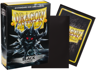 Dragon Shield Classic Standard Sleeves 60ct Black (10702) Supplies Arcane Tinmen   