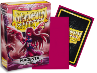Dragon Shield Classic Standard Sleeves 60ct Magenta (10726) Supplies Arcane Tinmen   