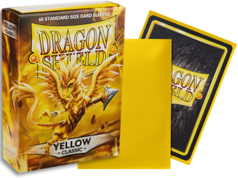 Dragon Shield Classic Standard Sleeves 60ct Yellow (10714) Supplies Arcane Tinmen   