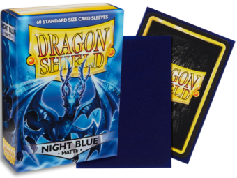 Dragon Shield Matte Standard Sleeves 60ct Night Blue (11242) Supplies Arcane Tinmen   