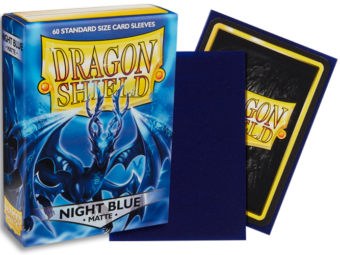 Dragon Shield Matte Standard Sleeves 60ct Night Blue (11242) Home page Arcane Tinmen   