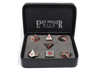 Easy Roller Metal Legendary Silver Red Signature Font 7ct Polyhedral Set Home page Other   