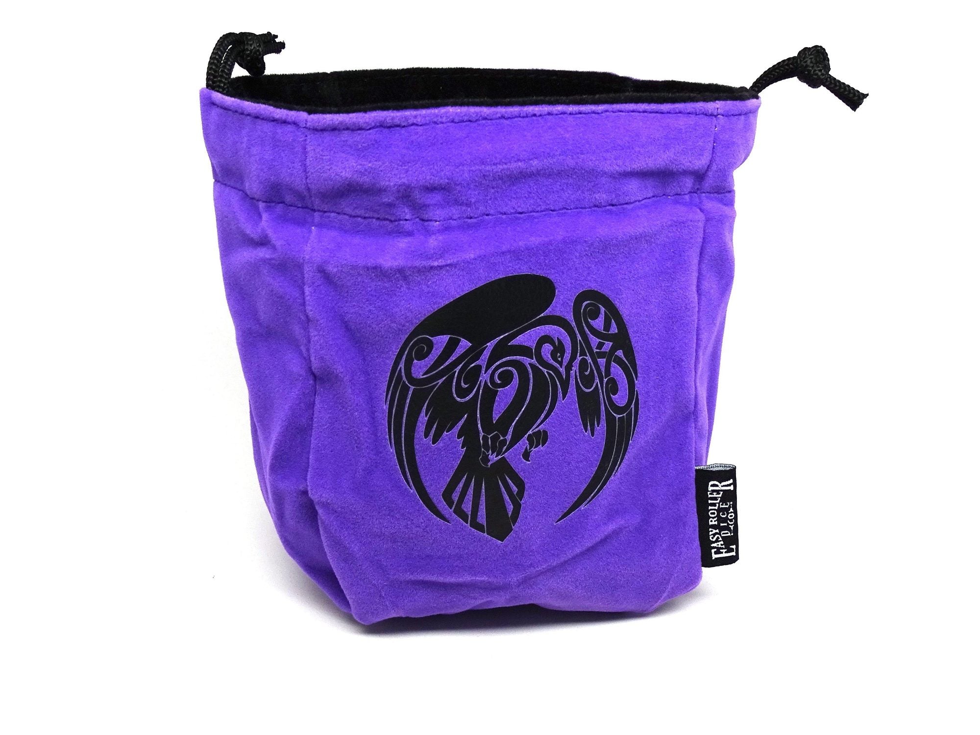 Easy Roller Raven Reversible Microfiber Self-Standing Large Dice Bag Supplies Easy Roller Dice