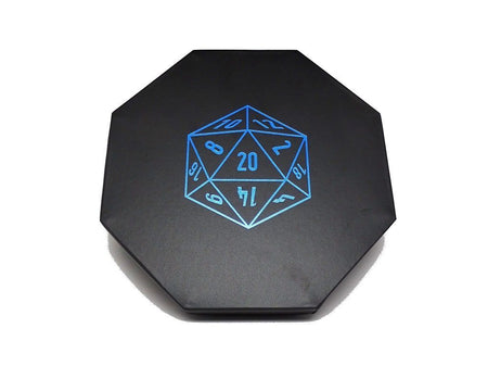 Easy Roller D20 Design Dice Tray With Dice Staging Area and Lid Supplies Easy Roller Dice
