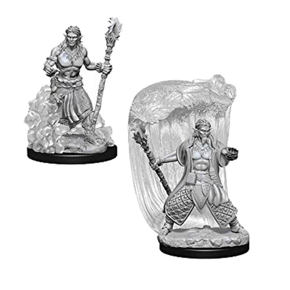 D&D Nolzur's Marvelous Unpainted Miniatures: Water Genasi Male Druid Miniatures WizKids   