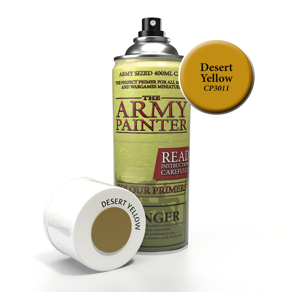 Colour Primer Spray: Desert Yellow Paints Army Painter 3011 Desert Yellow