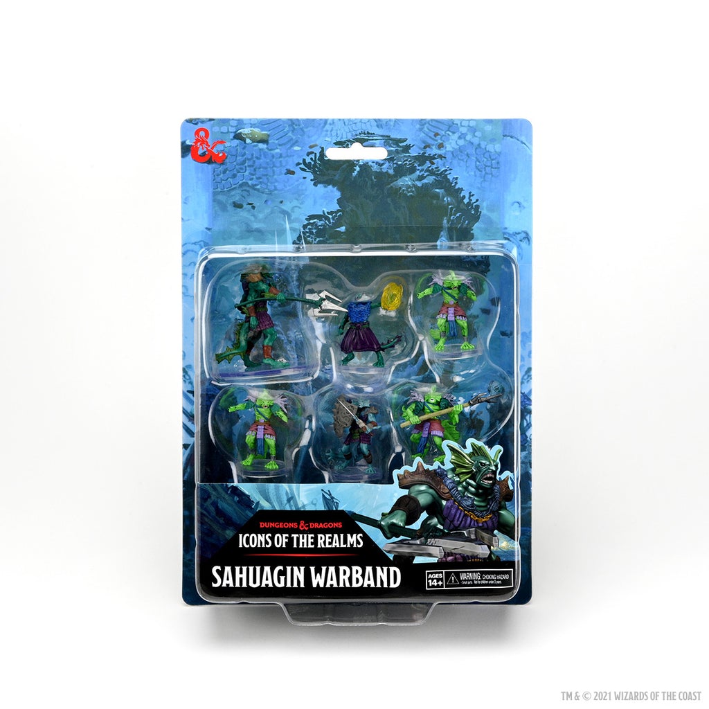 D&D Icons of the Realms Sahuagin Warband (96112) Miniatures WizKids