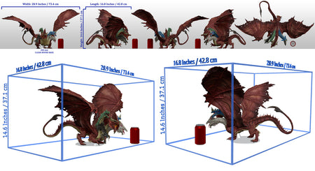 D&D Icons of the Realms Miniature: Gargantuan Tiamat (96105) Miniatures WizKids   