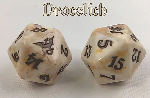 Black Oak Workshop Dragon Dracolich Beige/Brown Single D20  Other   