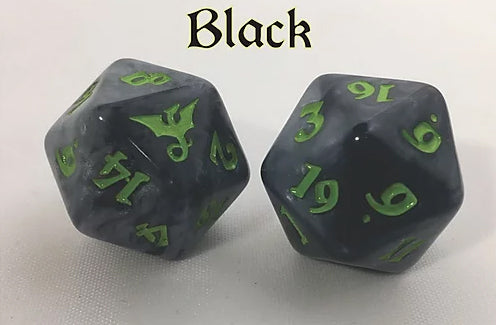 Black Oak Workshop Dragon Black/Green Single D20  Other   
