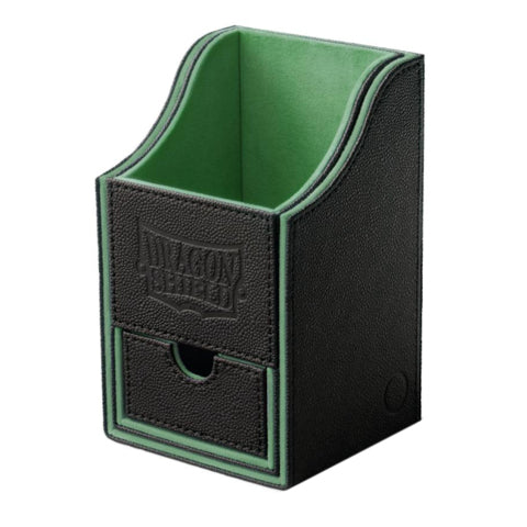 Dragon Shield Nest+ 100 Deck Box Black/Green (40202) Supplies Arcane Tinmen   