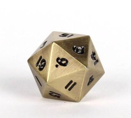 Easy Roller Legendary Bronze Single D20 Dice Easy Roller Dice
