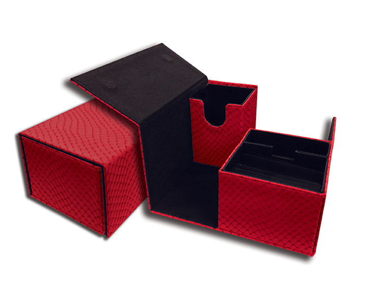 Legion Dragon Hide Vault Deck Box Red Supplies Legion Supplies   