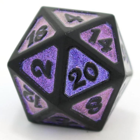 Die Hard Dice Metal Dreamscape Nightshade Single D20 Dice Die Hard Dice