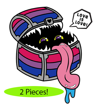 Pride Mimic Pin: Bisexual Clothing & Accessories Foam Brain Games