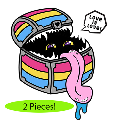 Pride Mimic Pin: Pansexual Clothing & Accessories Foam Brain Games