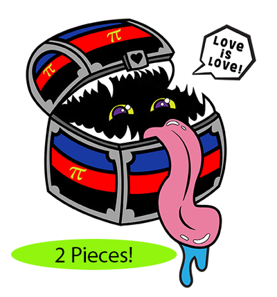 Pride Mimic Pin: Polyamorous Clothing & Accessories Foam Brain Games