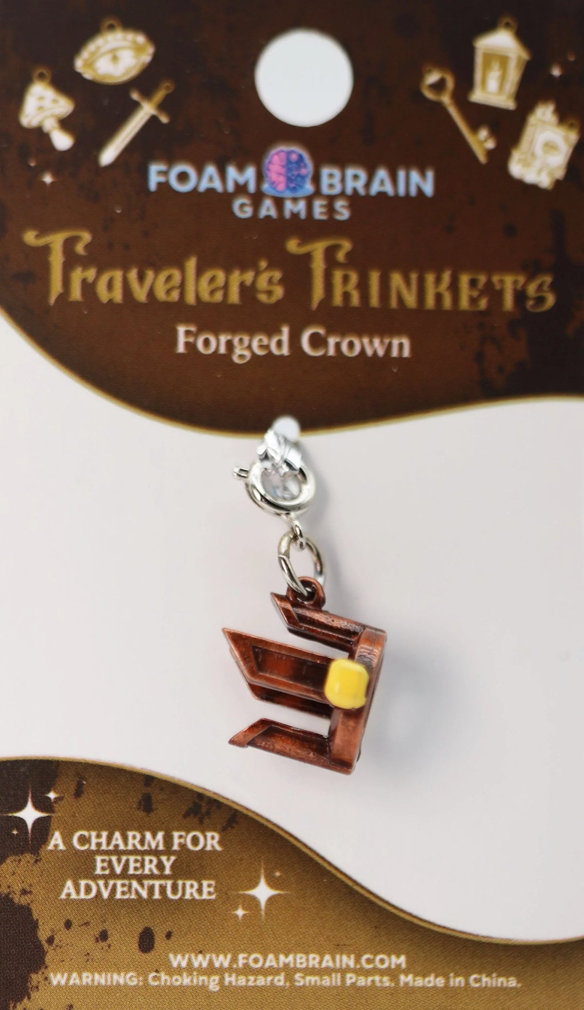 Traveler's Trinkets Charms Group 1 (19 options) Clothing & Accessories Foam Brain Games Forged Crown  