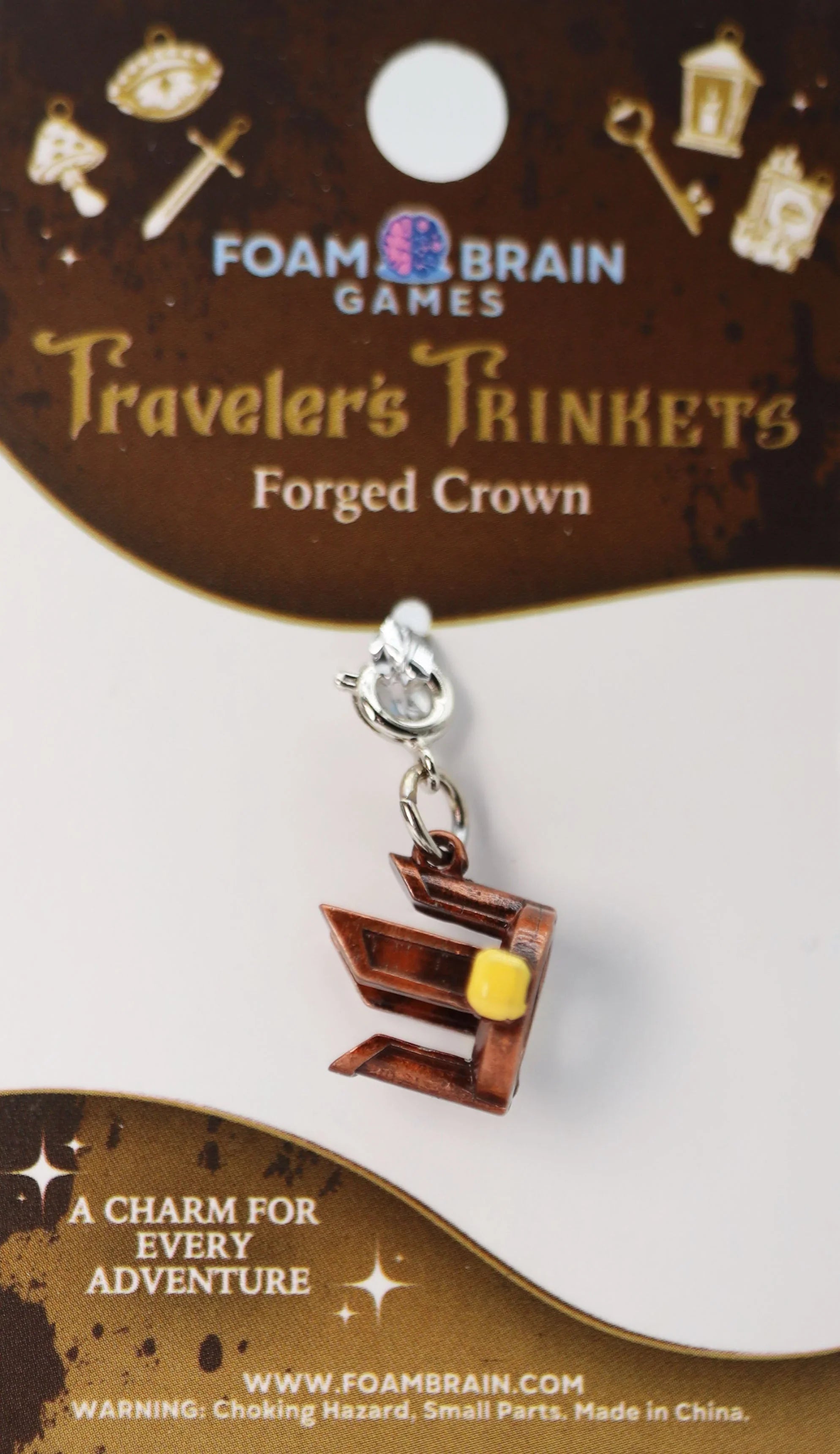 Traveler's Trinkets Charms Group 1 (19 options) Clothing & Accessories Foam Brain Games Forged Crown  