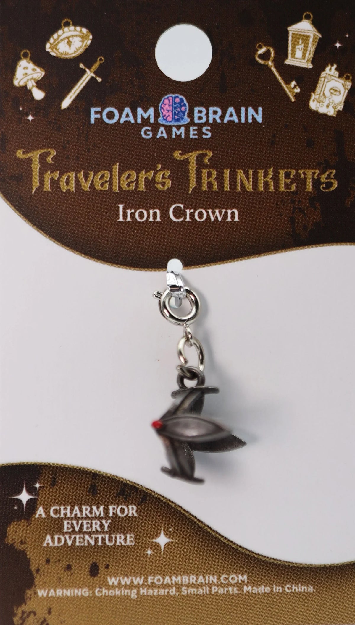 Traveler's Trinkets Charms Group 1 (19 options) Clothing & Accessories Foam Brain Games Iron Crown  