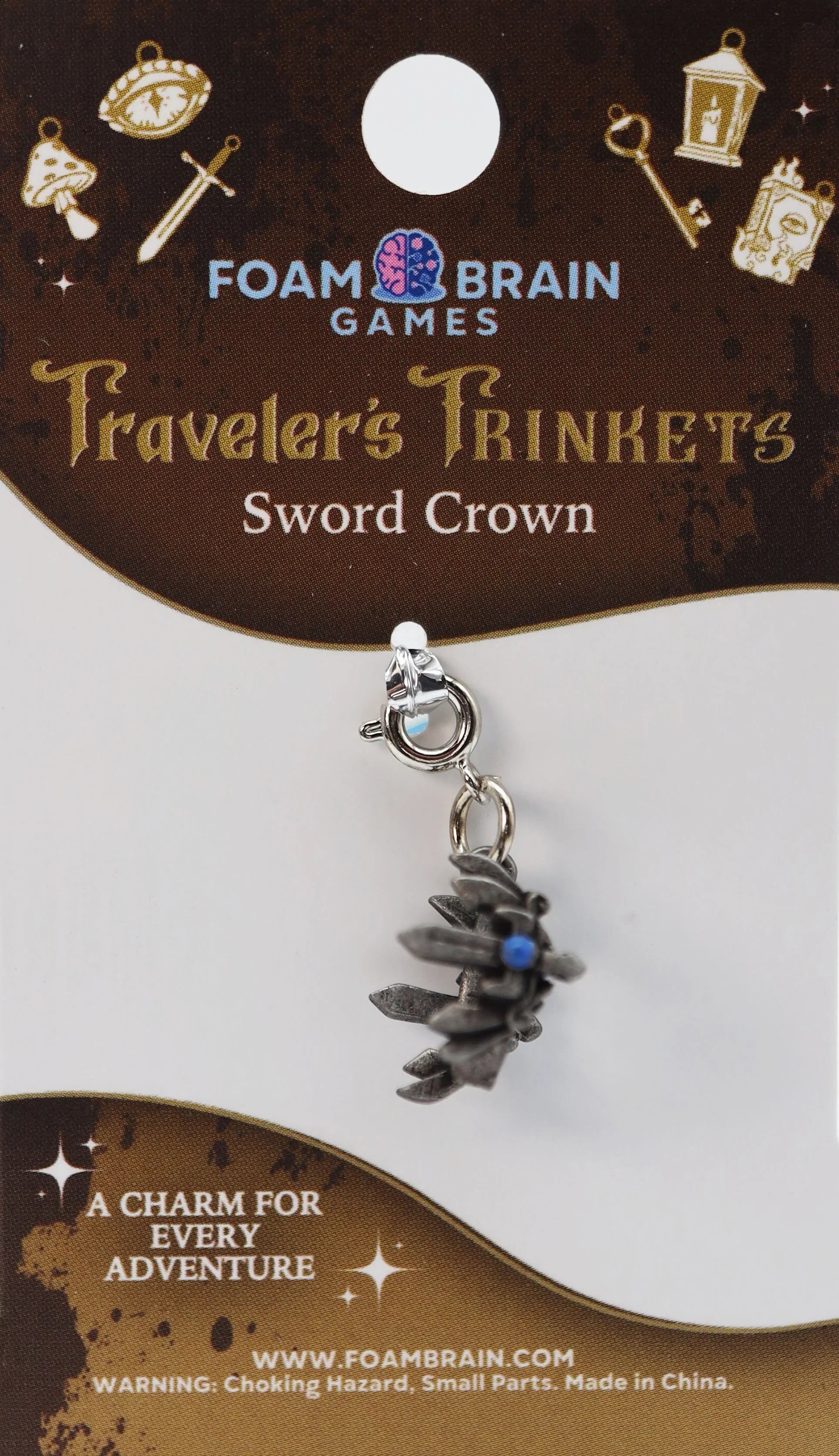 Traveler's Trinkets Charms Group 1 (19 options) Clothing & Accessories Foam Brain Games Sword Crown  