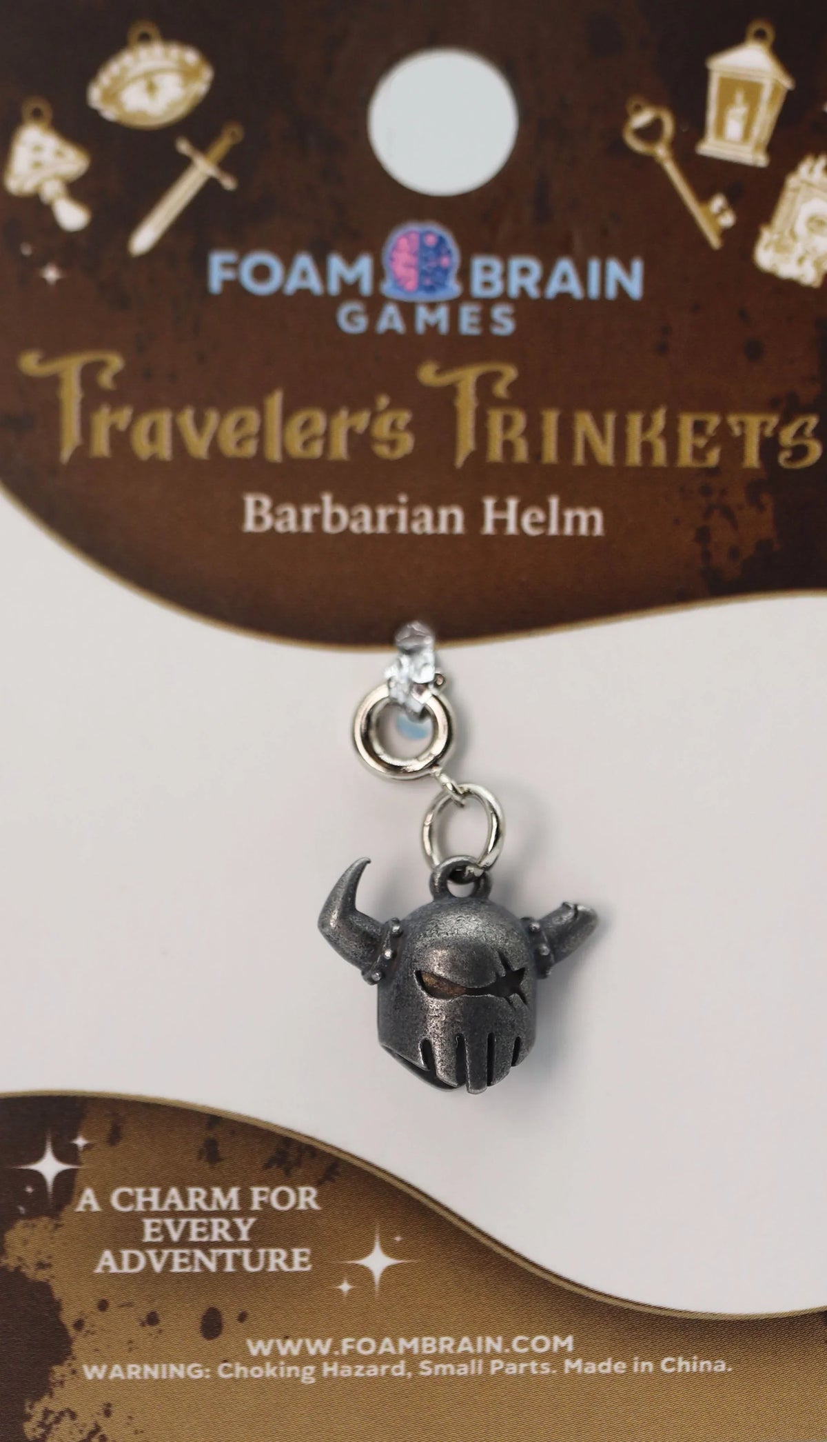 Traveler's Trinkets Charms Group 2 (29 options) Clothing & Accessories Foam Brain Games Barbarian Helm  