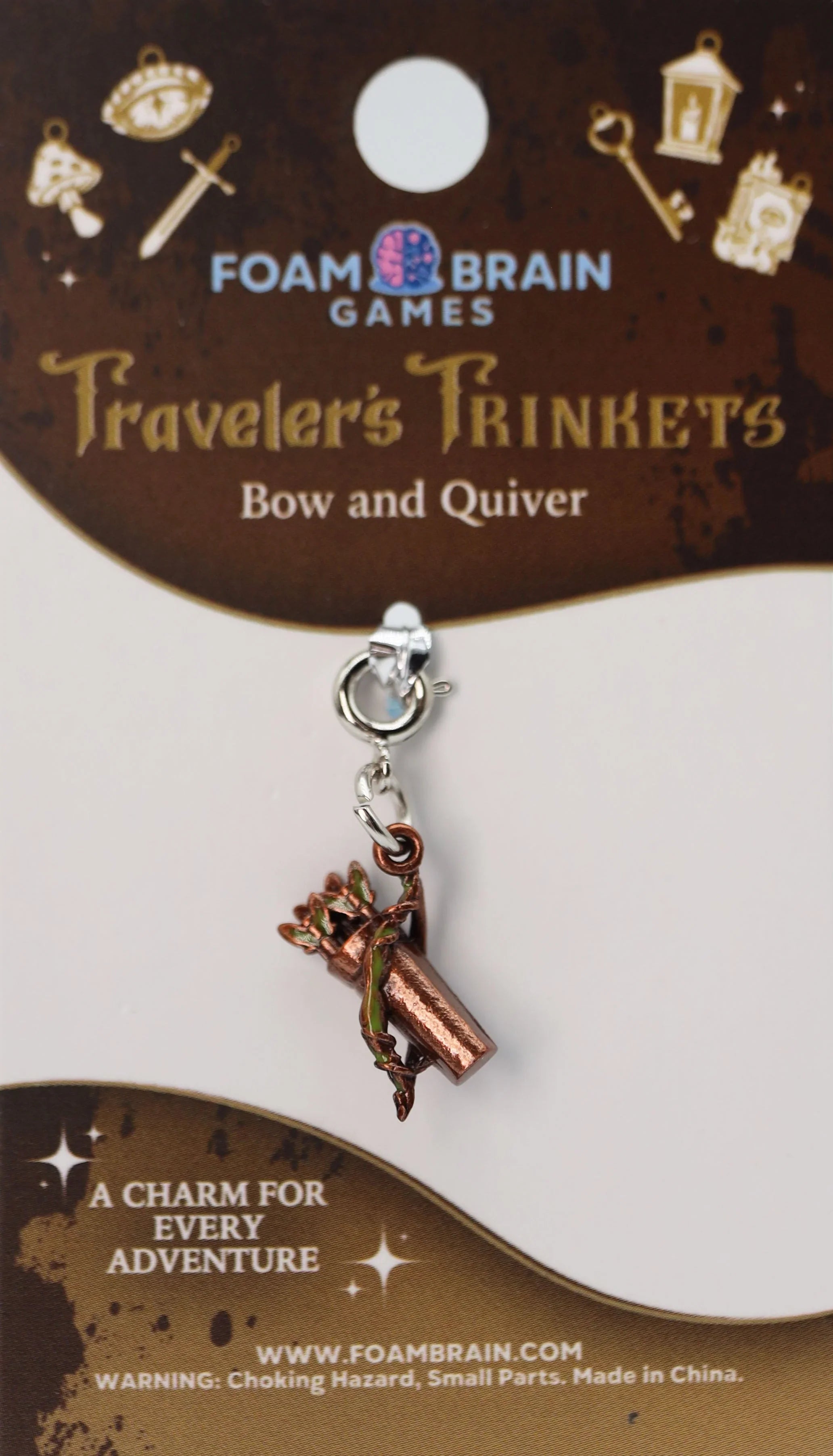 Traveler's Trinkets Charms Group 2 (29 options) Clothing & Accessories Foam Brain Games Bow and Quiver  