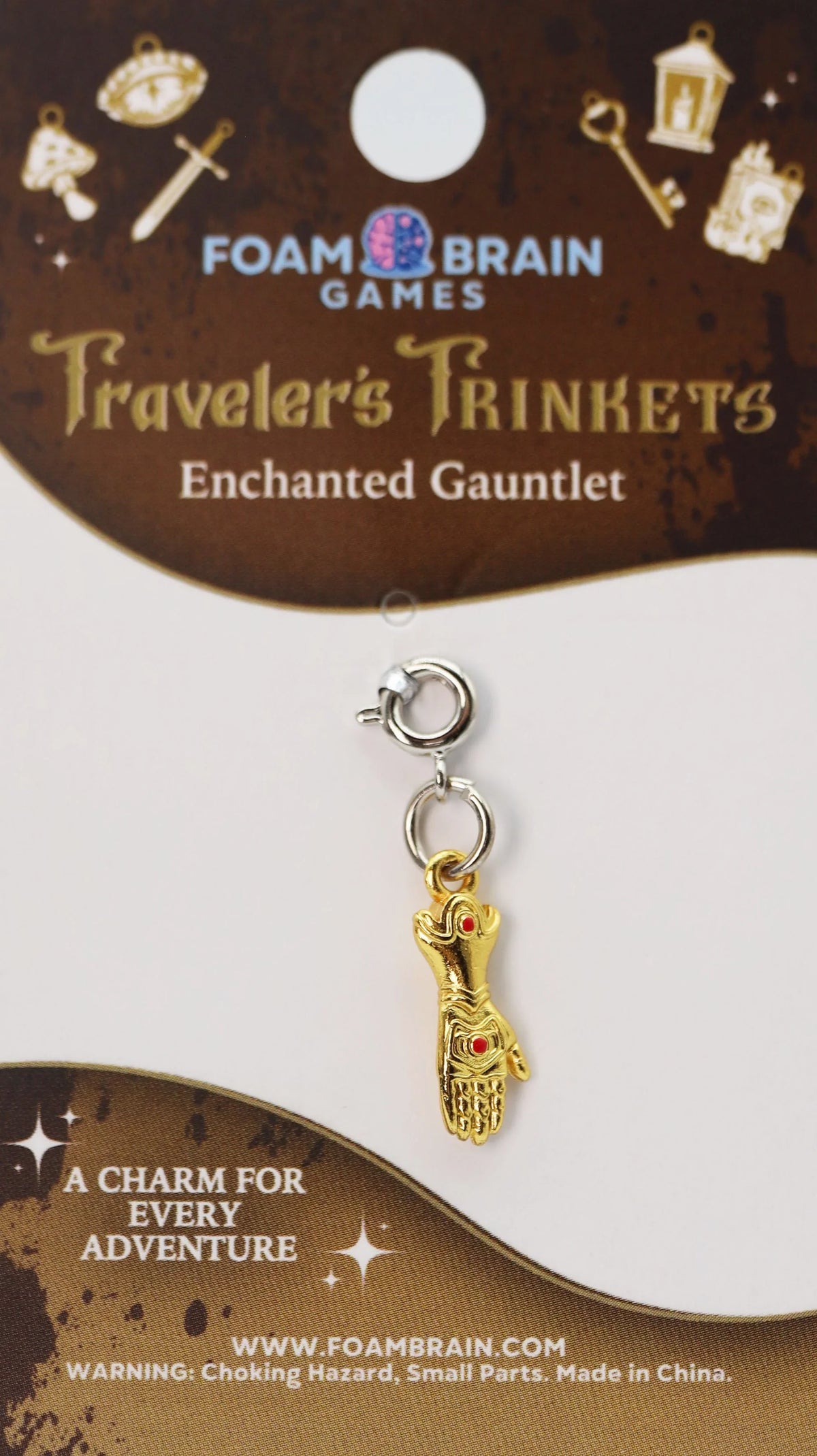 Traveler's Trinkets Charms Group 2 (29 options) Clothing & Accessories Foam Brain Games Enchanted Gauntlet  