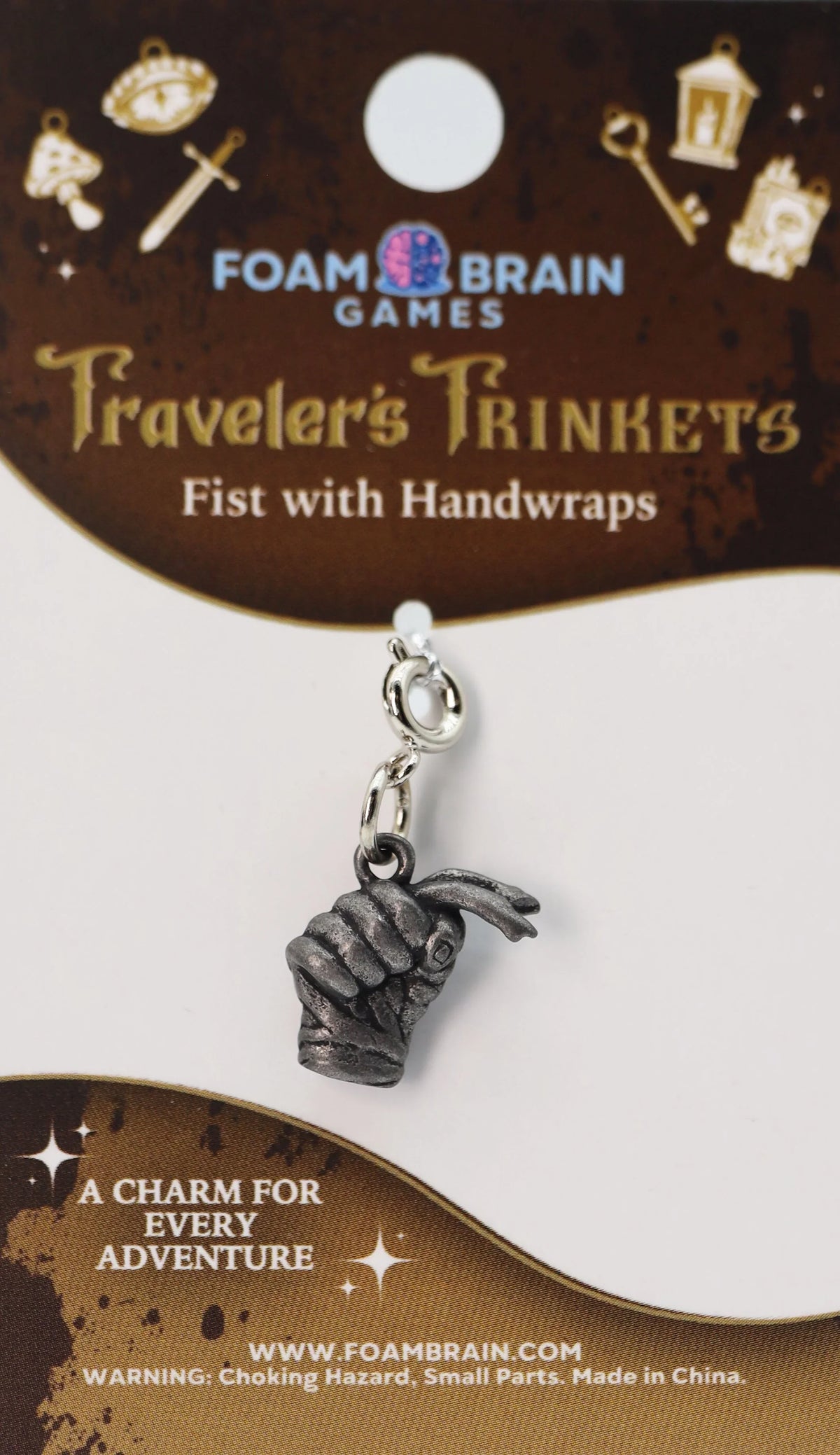 Traveler's Trinkets Charms Group 2 (29 options) Clothing & Accessories Foam Brain Games Fist with Handwraps  