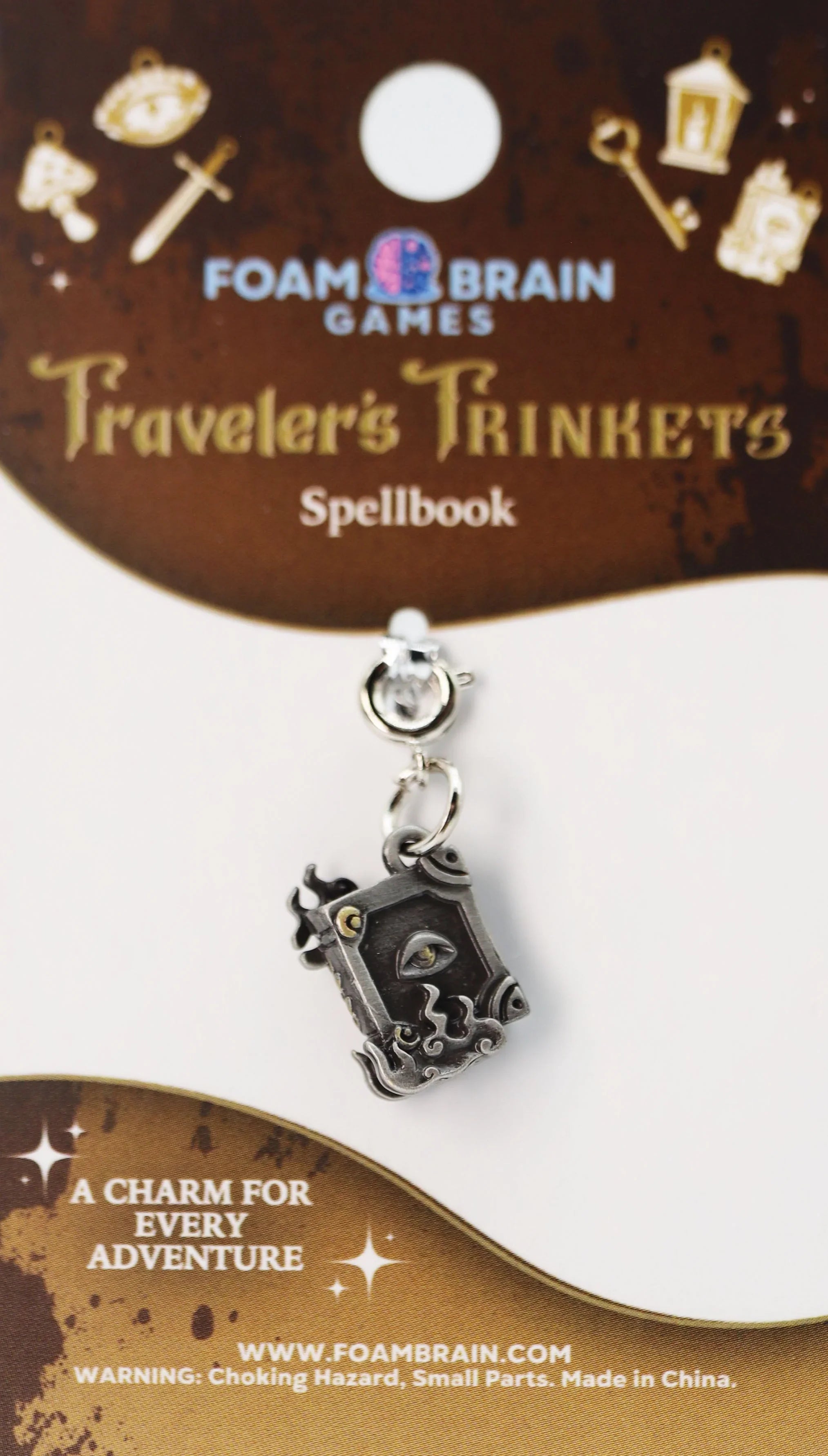 Traveler's Trinkets Charms Group 2 (29 options) Clothing & Accessories Foam Brain Games Spellbook  