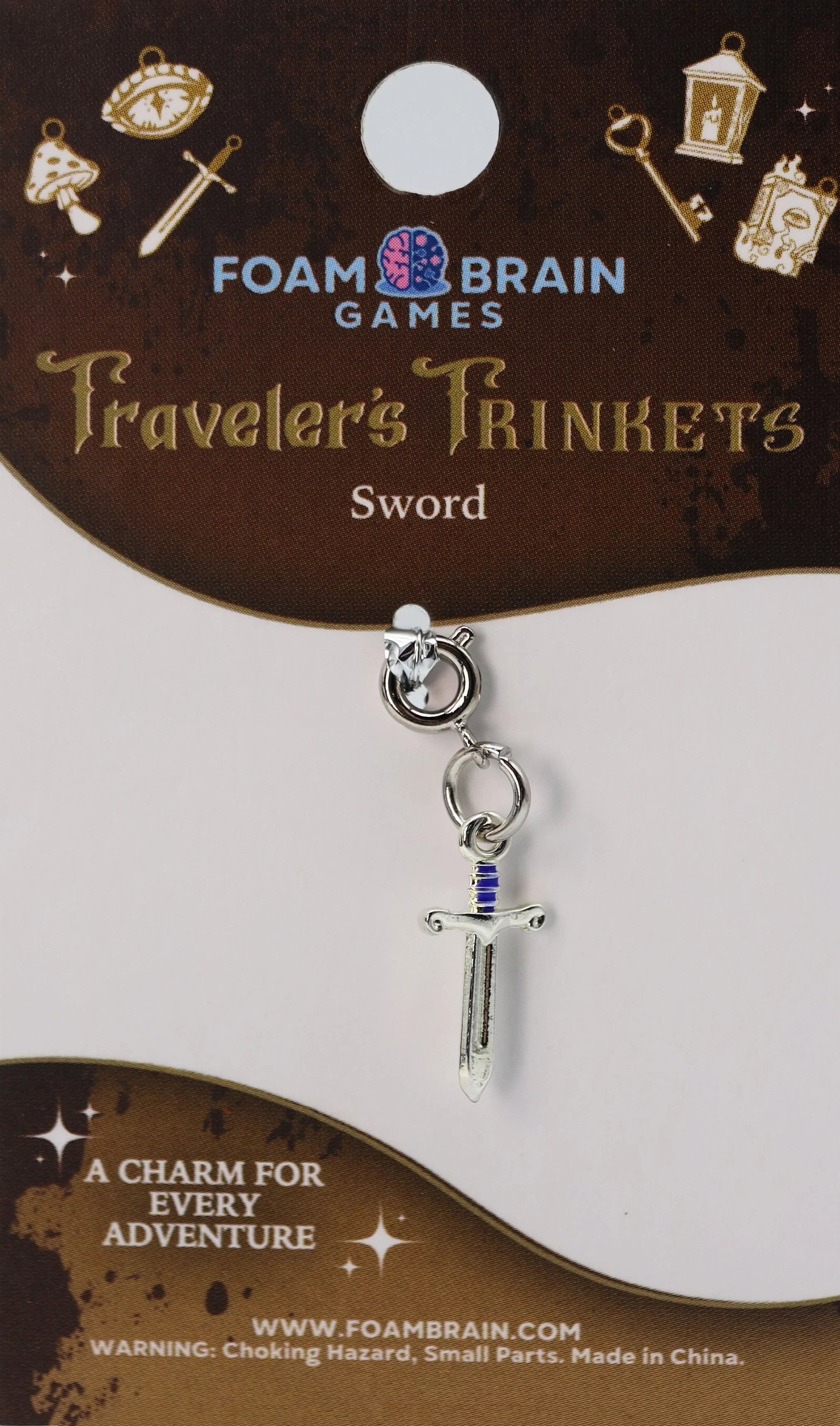 Traveler's Trinkets Charms Group 2 (29 options) Clothing & Accessories Foam Brain Games Sword  