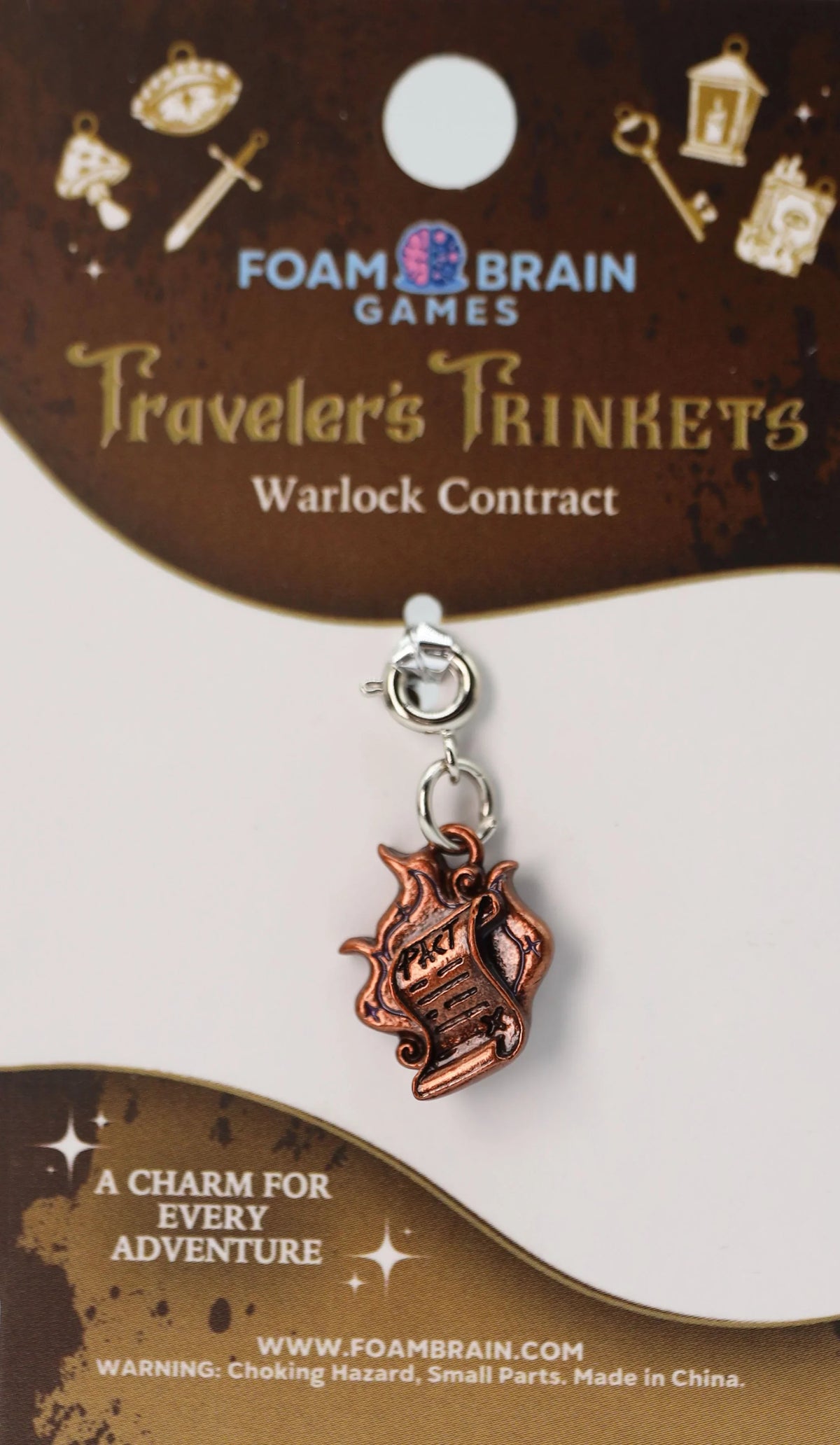 Traveler's Trinkets Charms Group 2 (29 options) Clothing & Accessories Foam Brain Games Warlock Contract  